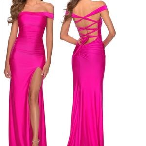 La Femme pink dress